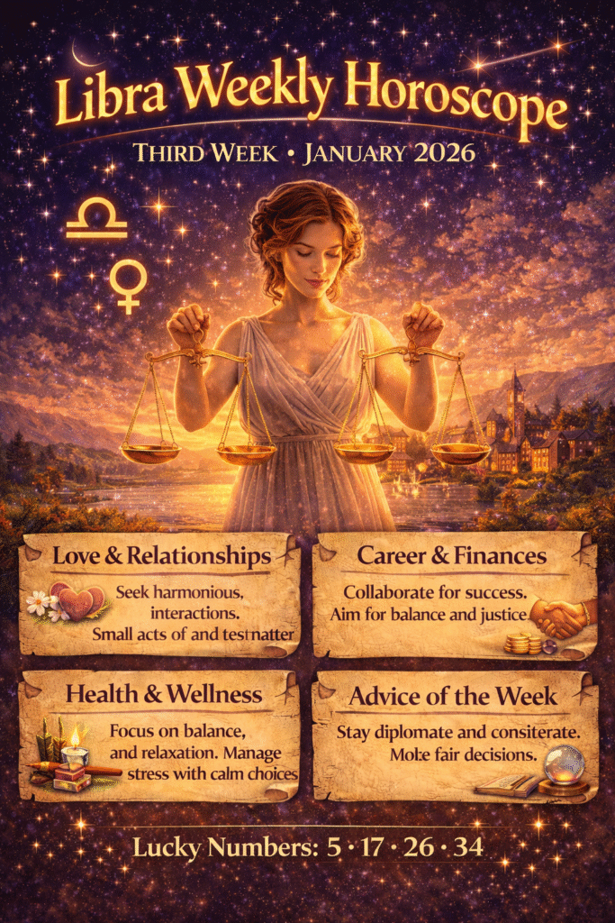Libra Weekly Horoscope: Third Week of January 2026