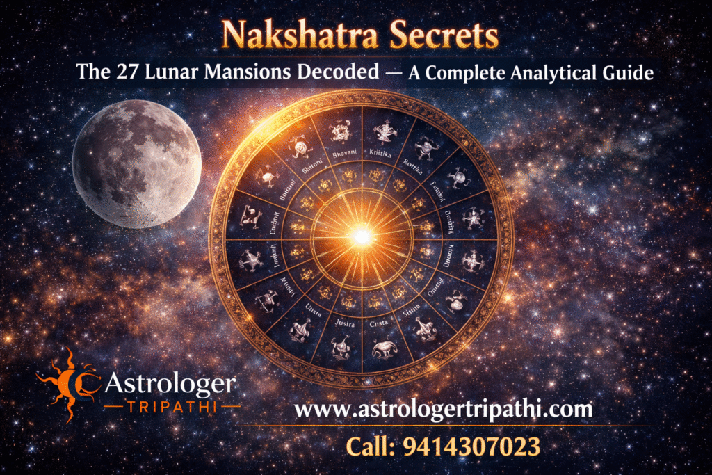 Nakshatra Secrets: The 27 Lunar Mansions Decoded — A Complete Analytical Guide